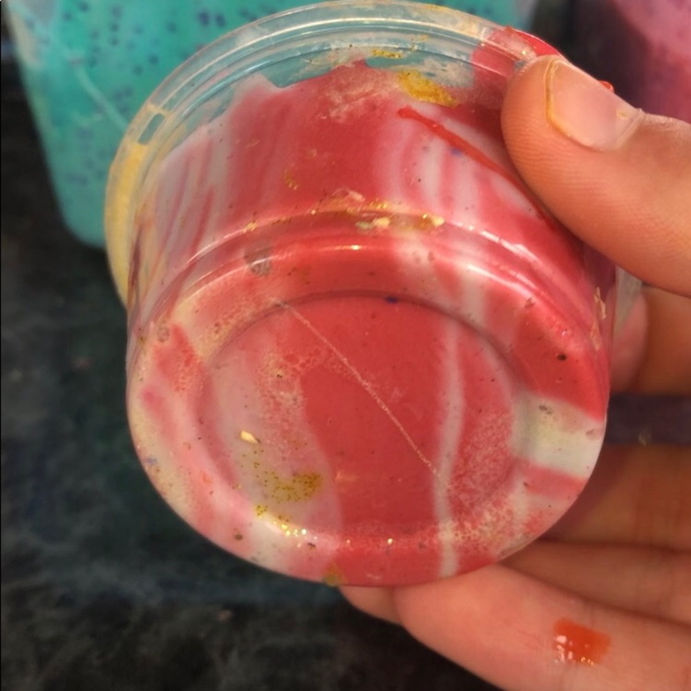 Strawberry smoothie slime